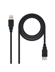 Nanocable Câble Prolongador USB-À 2.0 Mâle à USB-À Femelle 1.80m
