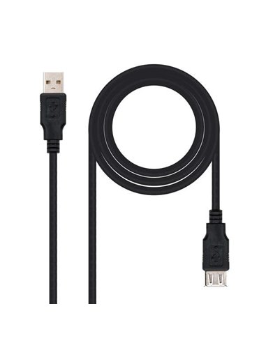 Nanocable Câble Prolongador USB-À 2.0 Mâle à USB-À Femelle 1.80m