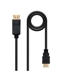 Nanocable Câble Conversor DisplayPort Mâle à HDMI Mâle 3m - Couleur Noir