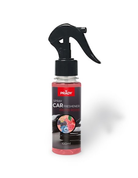 Prady Ambientador Coche Frutos Rojos - Flacon de 100 ml - Spray pulvérisateur