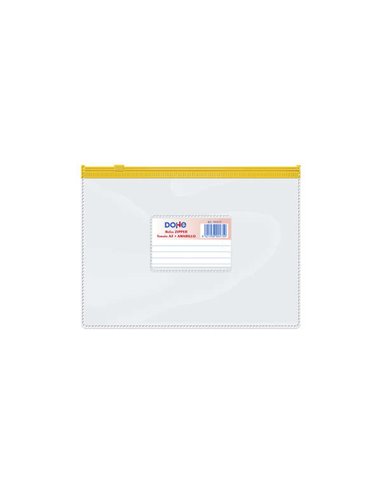 Dohe Sac Zipper Apaisada PVC Transparent 150 Micras - Taille A5 - Apertura Supérieur - Fermeture Zip Hermetico