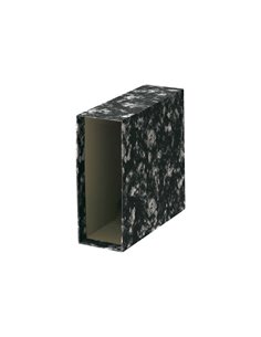 Dohe Housse de Archivador Taille Cuarto Natural - Dimensions 226x241x82mm - Carton Forrado Avec Papier Impreso - Couleur Noir Ja