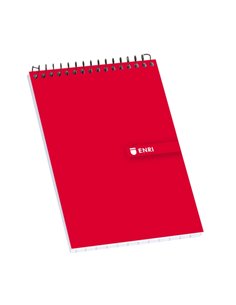 Enri Bloc Spirale 80 Feuilles Cuadricula 4x4mm - Taille 8º - Résistant Couverture rigide