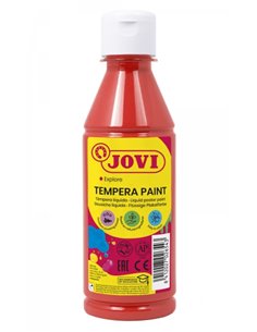 Jovi Tempera Paint Tempera Liquida 250ml - Base Eau - Lista Pour Usar - Alto Poder Cubriente - Séchage rapide - Excelente Fluide