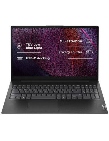 Lenovo V15 G5 IRL Portable 15.6" Intel Core I5-13420H - 8GB - 512GB SSD - Couleur Noir - Clavier QWERTY (ES)
