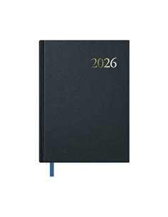 Dohe Segovia Agenda Annuel - Semaine sur 2 pages - Taille 14x20cm - Couleur Noir