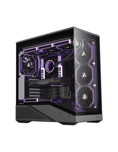 Abysm Arian Frame A400 Black Boîte Torre ATX, ITX, Micro ATX - Latéral et Avant Cristal Templado - 3.5" et 2.5" - USB-À, USB-C e