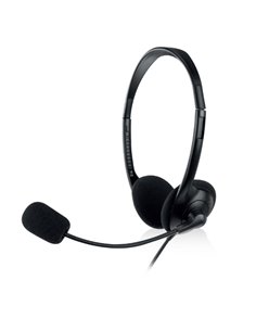 Ewent Écouteurs Estereo - Microfono Intégré - 2x Jack de 3.5mm - Câble de 2.1m - Couleur Noir