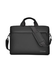 L-Link Maletin Pour Portable Jusqu'à 14" - Poche Extérieur - Cobertura Extérieur Déperlant al Eau - Fermeture zippée - Couleur N