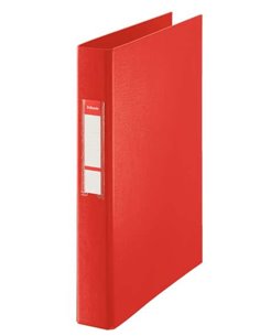 Esselte Chemise de Anillas - Format Folio - Capacité Pour 190 Feuilles - 2 Anillas de 25mm - Couleur Rouge
