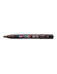 Posca PC-3M Marqueur de Pintura - Pointe Conica de Polyester 0.9-1.3mm - Encre Base al Eau - Résistant à la Luz - Couleur Marron