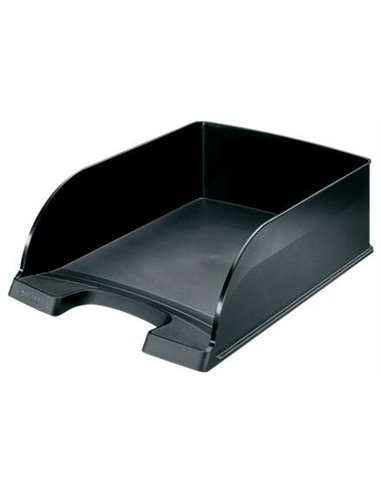 Leitz Plus Jumbo Bandeja Portadocumentos de Gran Capacité - Format Vertical A4 - Jusqu'à 8uds Apilables - Couleur Noir