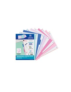 Oxford Strongline A4 Separadores 5 Posiciones - Plastico Opaco Résistant - 4 Taladros Pour Facile Colocacion - Grosor de 500 Mic