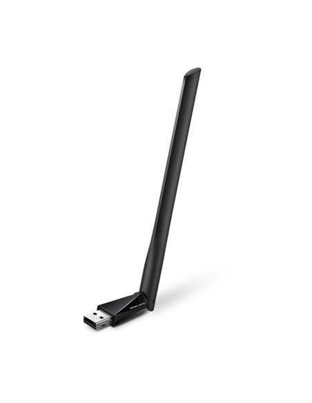 Mercusys MA30H Adaptateur USB WiFi Double Banda AC1300 - Jusqu'à 867Mbps 5GHZ, Jusqu'à 400Mbps 2.4GHz - Couleur Noir