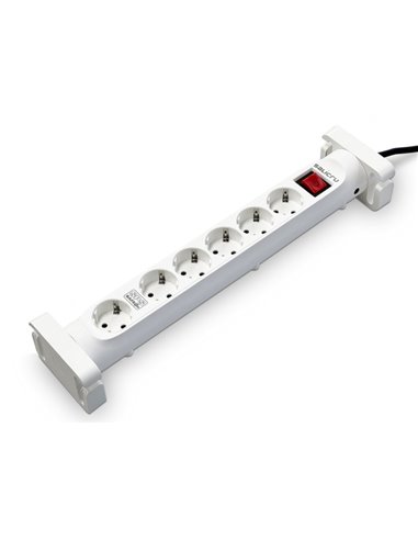 Salicru Regleta SPS SAFE 6S Protectores Electricos Activos de Ultima Generacion - 6 Tomas Schuko - Couleur Blanc