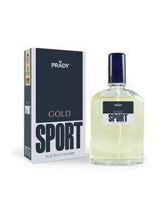 Prady Colonia de Hombre Gold Sport - Flacon de 90 ml - Spray pulvérisateur