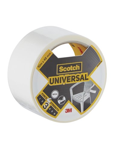 Scotch Universal Ruban Adhesiva Americana 48mm x 10m - Couleur Blanc