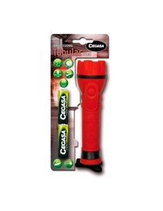 Cegasa Profesional Linterna de 3 LED - Corps de Goma Antidérapant - Résistant à Golpes et Humedad - Funciona Avec 2 Pilas LR6 (I
