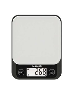 Muvip Bascula de Cocina Digital Super Slim - Sensor de Calibracion Haute Precision - Funcion TARA