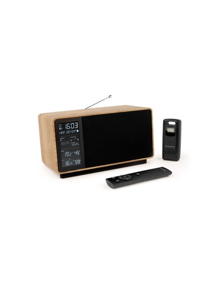 Thomson Haut-parleur Bluetooth Avec Estacion Meteorologica et Radio FM - Potencia Musical 50W - Écran Retroiluminada - Sonda Ext