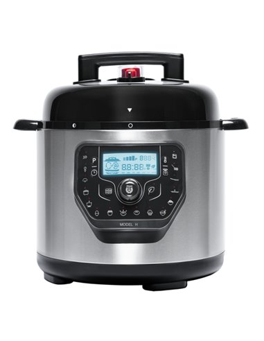 Cecotec H Deluxe Olla GM Programable Avec Couvercle Abatible - Capacité 6L - Antiadherente - Bascula - Écran LCD - Ergonomique -