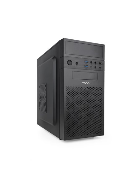 Tooq Isobox Ultra Boîte Torre MicroATX - Taille Disco Soportado 3.5", 2.5" - USB-À 2.0, USB-À 3.0, USB-C et Audio - Lector de Ta