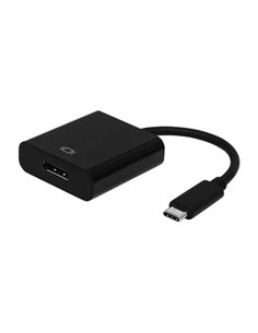 Aisens Conversor USB-C à Displayport 4K@60HZ - USB-C/M-DP/H - 15cm - Couleur Noir