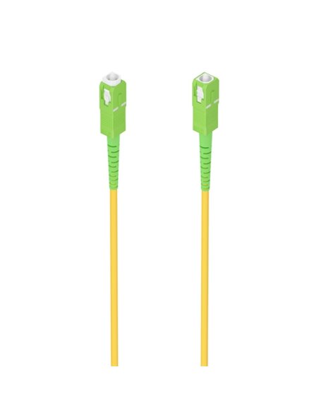 Aisens Câble Fibre Optica Latiguillo G657A2 3.0 9/125 SMF Simplex CPR Dca LSZH - SC/APC-SC/APC - 7M - Couleur Jaune