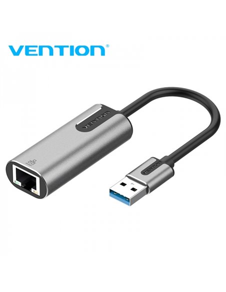 Vention Adaptateur USB 3.0 à RJ45 1000Mbps - 0.15m - Couleur Gris