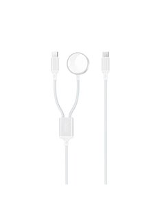 XO Câble USB 2 en 1 - 60W - Tipo C + Charge Magnetica Apple Watch - 1 Metro - Couleur Blanc