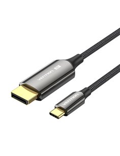 Vention Câble USB-C à DisplayPort 8K - 2m - Tressé - Couleur Noir