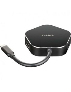 D-Link Hub USB-C à HDMI, USB-C, 2x USB 3.0