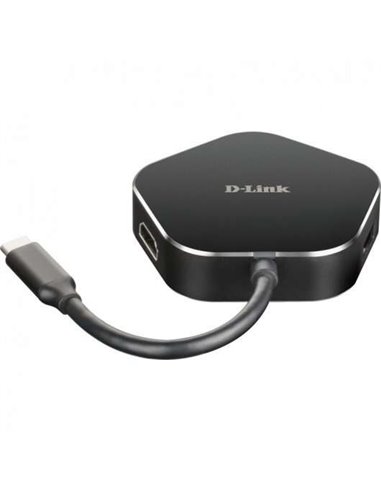 D-Link Hub USB-C à HDMI, USB-C, 2x USB 3.0