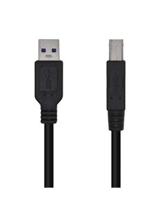 Aisens Câble USB 3.0 Imprimante Tipo À/M-B/M - 3.0M - Couleur Noir