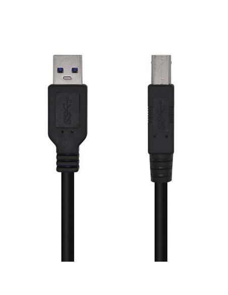 Aisens Câble USB 3.0 Imprimante Tipo À/M-B/M - 3.0M - Couleur Noir