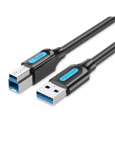 Vention Câble USB-B 3.0 Mâle à USB Mâle - 3m - Couleur Noir