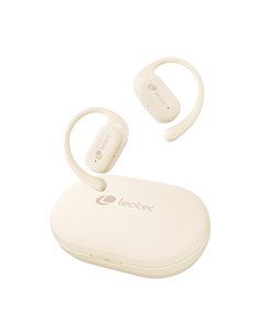 Leotec Open Air Zenith Sport Écouteurs Bluetooth 5.4 - Étui de Charge - 30h Autonomie - Couleur Blanc