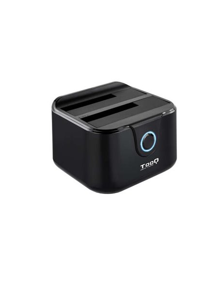 Tooq Docking Station USB 3.0 - HDD/SSD 2.5", 3.5" SATA I,II,III - Boton de Clonacion - Copia de Sécurité - Couleur Noir