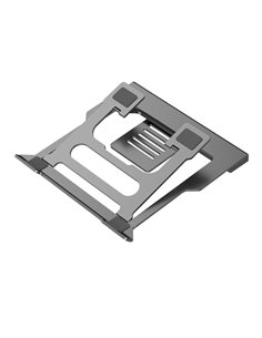Coolbox ATRILDOCK Support Pour Portable Jusqu'à 17" - 3x USB 3.0, HDMI, RJ45, USB-C PD - Aluminium - Pliable - Gomas Antidérapan