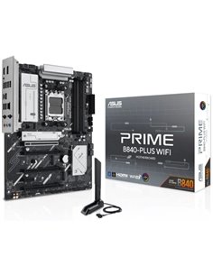 Asus Prime B840-PLUS WIFI Placa Base AM5 -WiFi, Bluetooth, 4x DDR5, 3x M2, 4x Sata III, PCIe 3.0, 4.0, USB 2.0, 3.2, USB-C, RJ-4