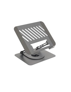 Tooq PH-DAFNE-G Support de Sobremesa Pour Portable - De 11" à 17" - Acier - Rotacion 360 - Pliable et Portable - Estable et Anti