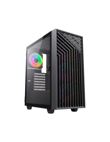Coolbox GA300 GridLine Boîte Torre ATX, Micro ATX, Mini-ITX - Latéral Cristal Templado - Taille HDD 2.5", 3.5" - USB-À 3.0, USB-
