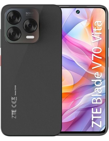 ZTE Blade V70 Vita Smartphone Écran 6,7" - 8+12 GB RAM - 256 GB - 90 Hz - Appareil photo 50 MP - Batterie 5000 mAh - Couleur Gri
