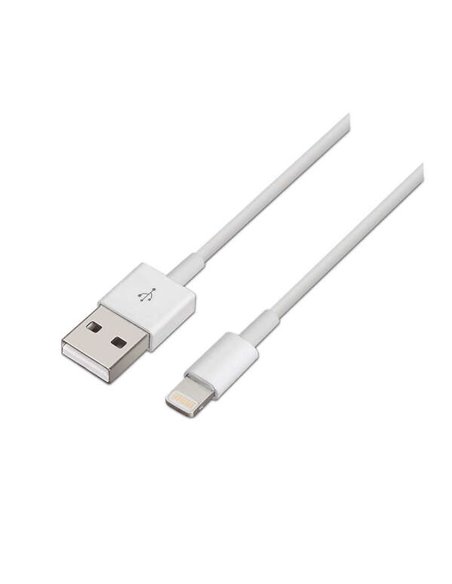 Aisens Câble Lightning à USB 2.0 - Lightning/M-USB À Mâle - 2.0m - Couleur Blanc