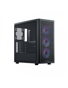 Cooler Master Elite 502 Boîte Torre E-ATX - 3 Ventiladores 120mm RGB - Ventana Latéral - Gestion de Cables - Audio - 1xUSB-À - 1
