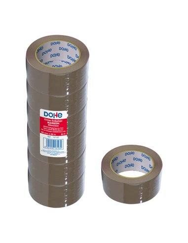 Dohe Precinto de Polipropileno Silencioso 48mmx66m - Couleur Marron