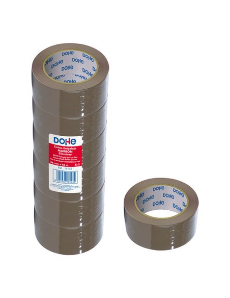 Dohe Precinto de Polipropileno Silencioso 48mmx66m - Couleur Marron