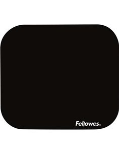 Fellowes Tapis de souris Premium - Base de Goma Antidérapant - Superficie de Polyester - 23.2x19.9cm - Couleur Noir