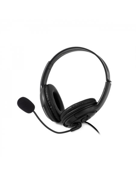 Coolbox CoolChat U1 Écouteurs Avec Microfono - Diadema Réglable - Almohadillas Acolchadas - Control de Volume - Câble de 2m - Co