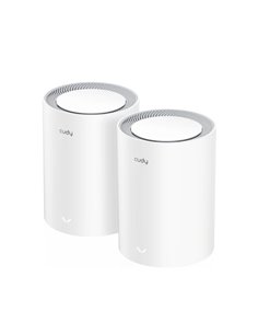 Cudy Pack de 2 Sistemas WiFi Mesh 7 Gigabit Dual Band BE3600 - Vitesse Jusqu'à 1000Mbps - 3 Puertos - Antenas Internas - Couleur